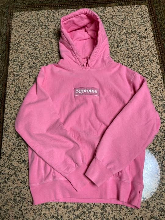 Supreme Logo Hooded 2021aw ボックスロゴ ピンク S | kusawestern.co.ke