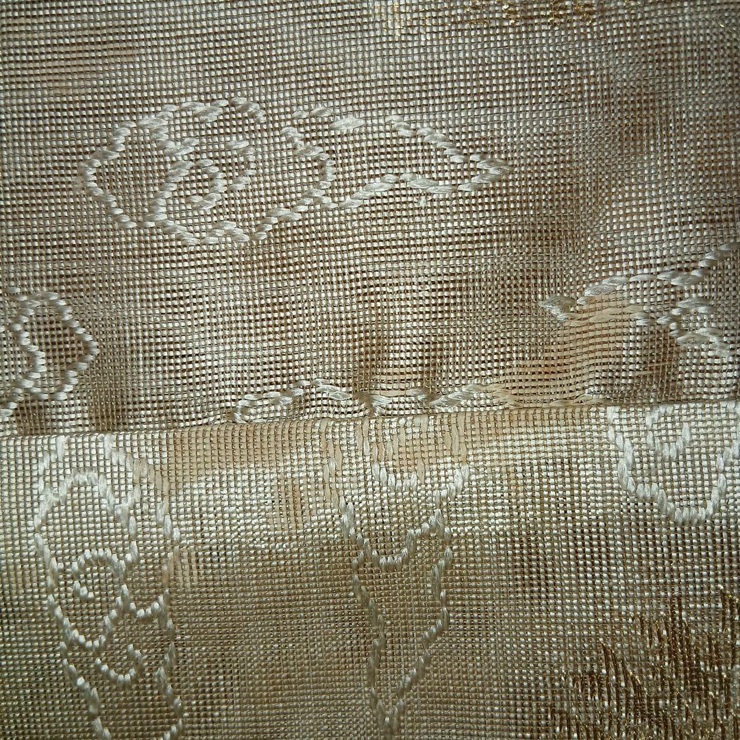 宗章紋散雲模様入 本紗