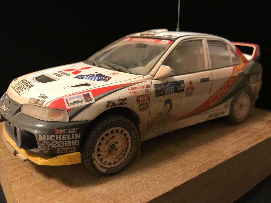 三菱ランサーエボリューションIV 1/24 ハセガワ　WRC 完成品