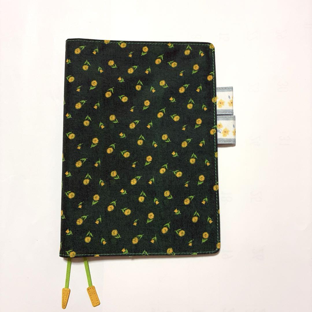 【美品】ほぼ日手帳カバー　カズン　アンティークハンカチ　petit fleur