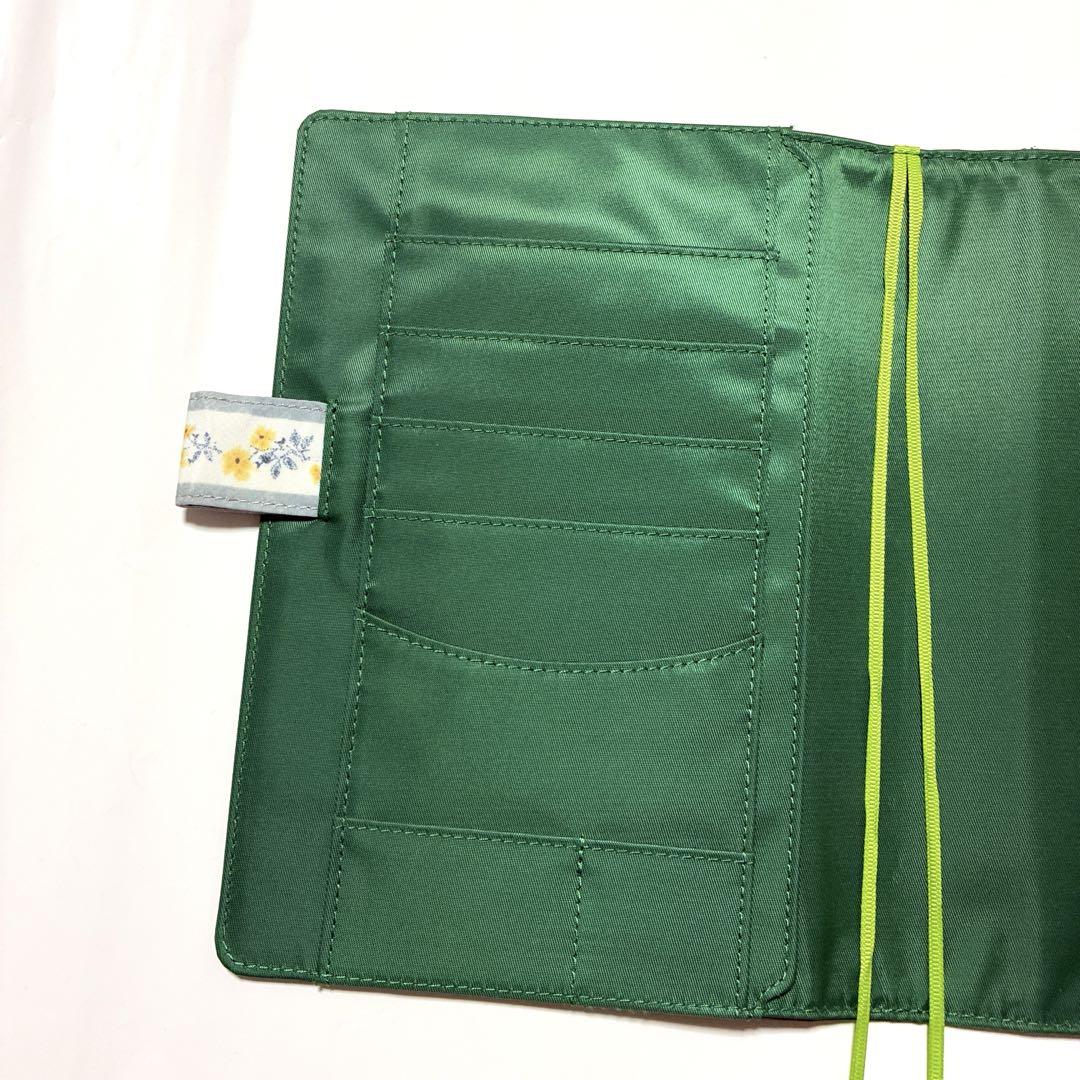 【美品】ほぼ日手帳カバー　カズン　アンティークハンカチ　petit fleur