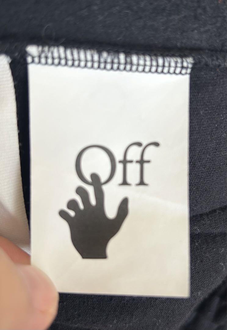 【美品】Off White オフホワイト スウェット ショートパンツ ブラック！