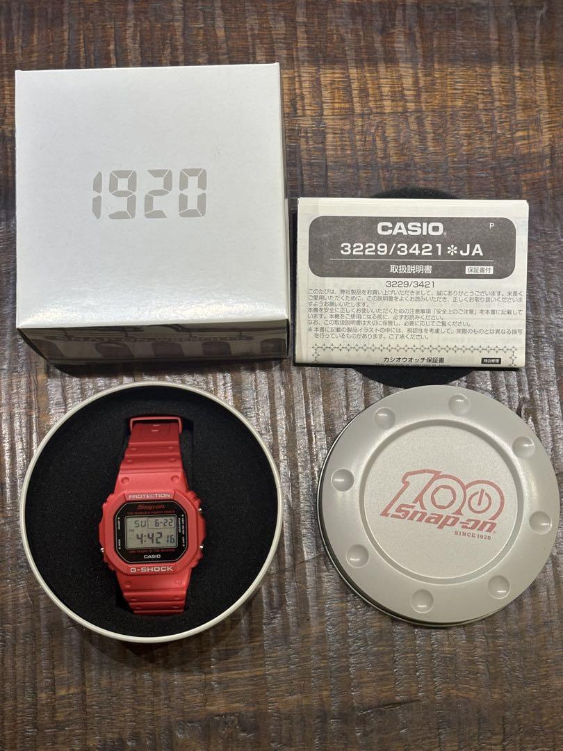 CASIO G-SHOCK Snap-on レッド
