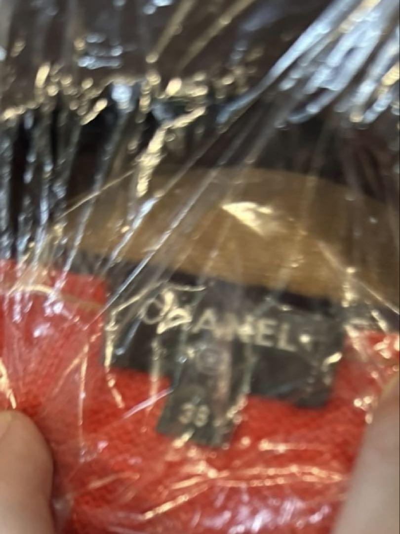 CHANEL レッド ロングコート