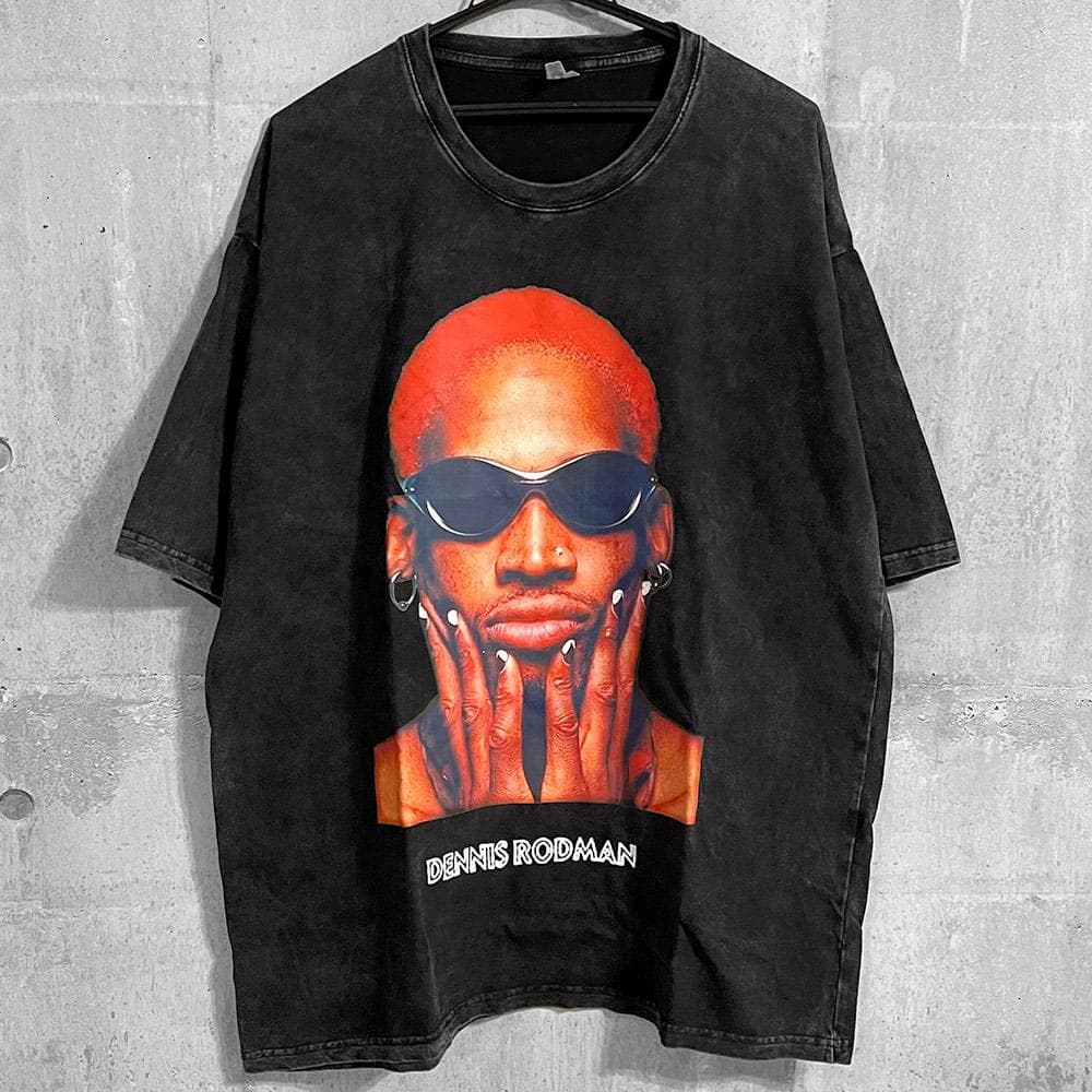 デニスロッドマン バスケットボール NBA シカゴ・ブルズ Tシャツ