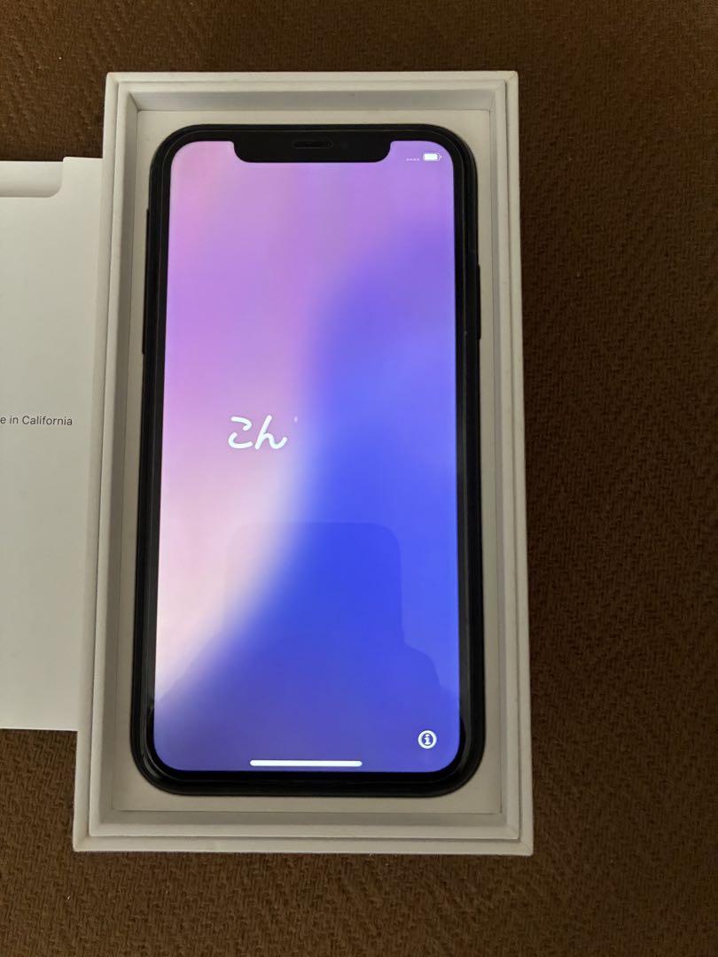 iPhone XR 64GB ブラック 本体【美品】保護フィルム付