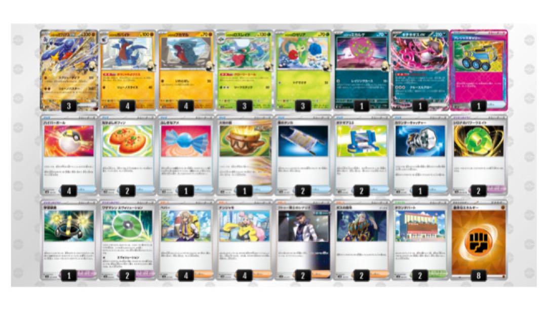 ポケカ四天王考案 シロナのガブリアスexデッキ 構築済みデッキ