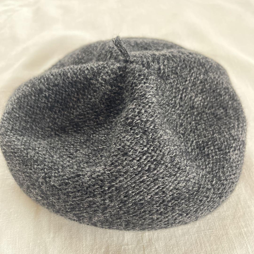 CA4LA ニットベレー帽 お値下げしました】 CA4LA カシラ グレー ニット ベレー帽