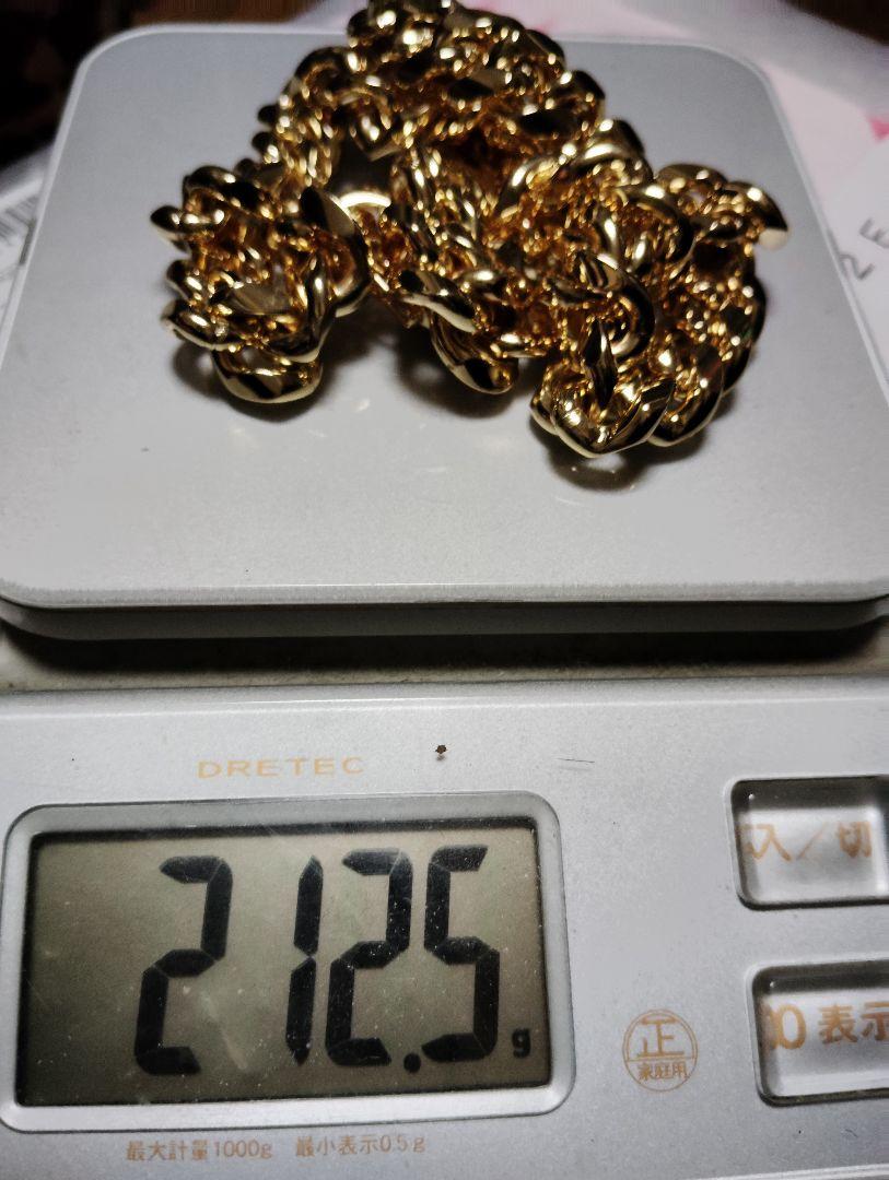  2025年おすすめのアイテム満載 超極太1.8mm 純金 ネックレス 重量212g】マイアミキューバン アクセサリー