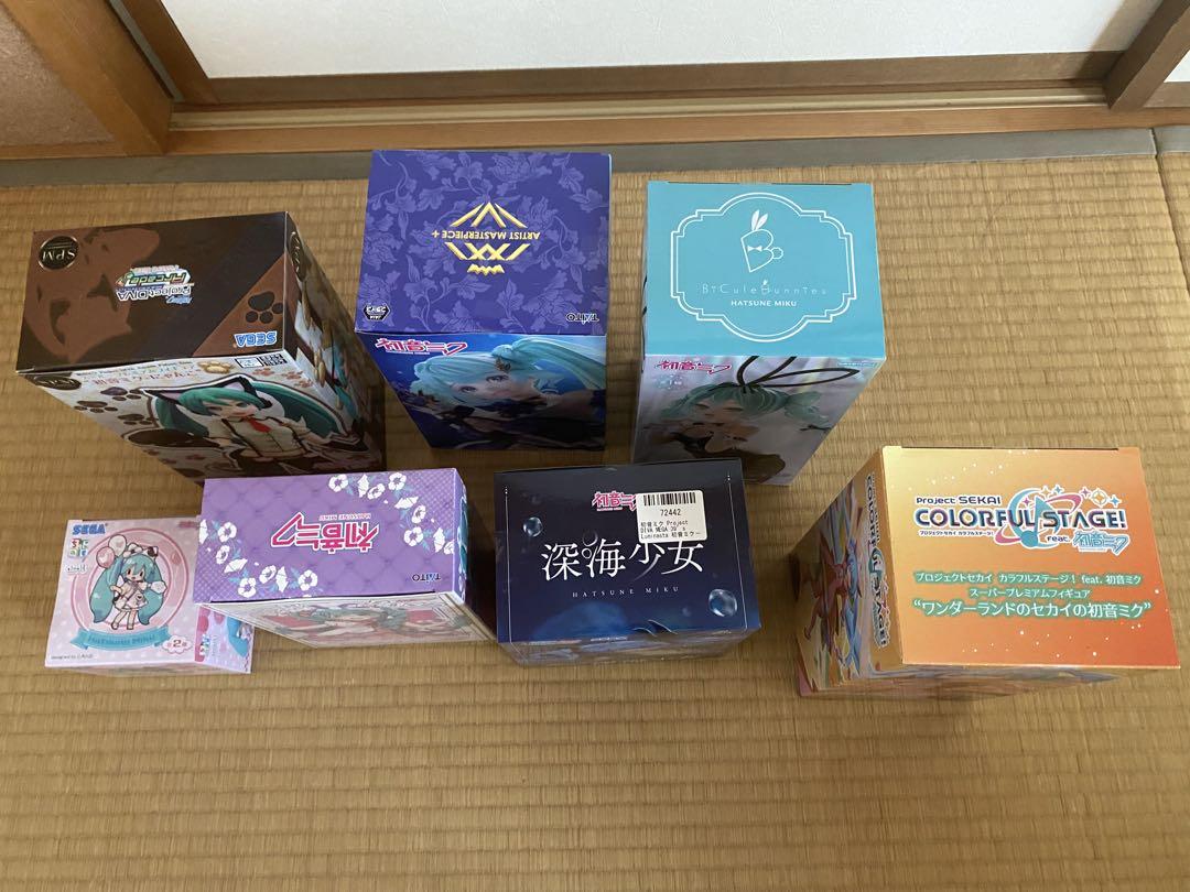 初音ミク　プライズフィギュア　7体まとめ売り 最終値下げ 初音ミク プライズフィギュア7体セット｜Yahoo