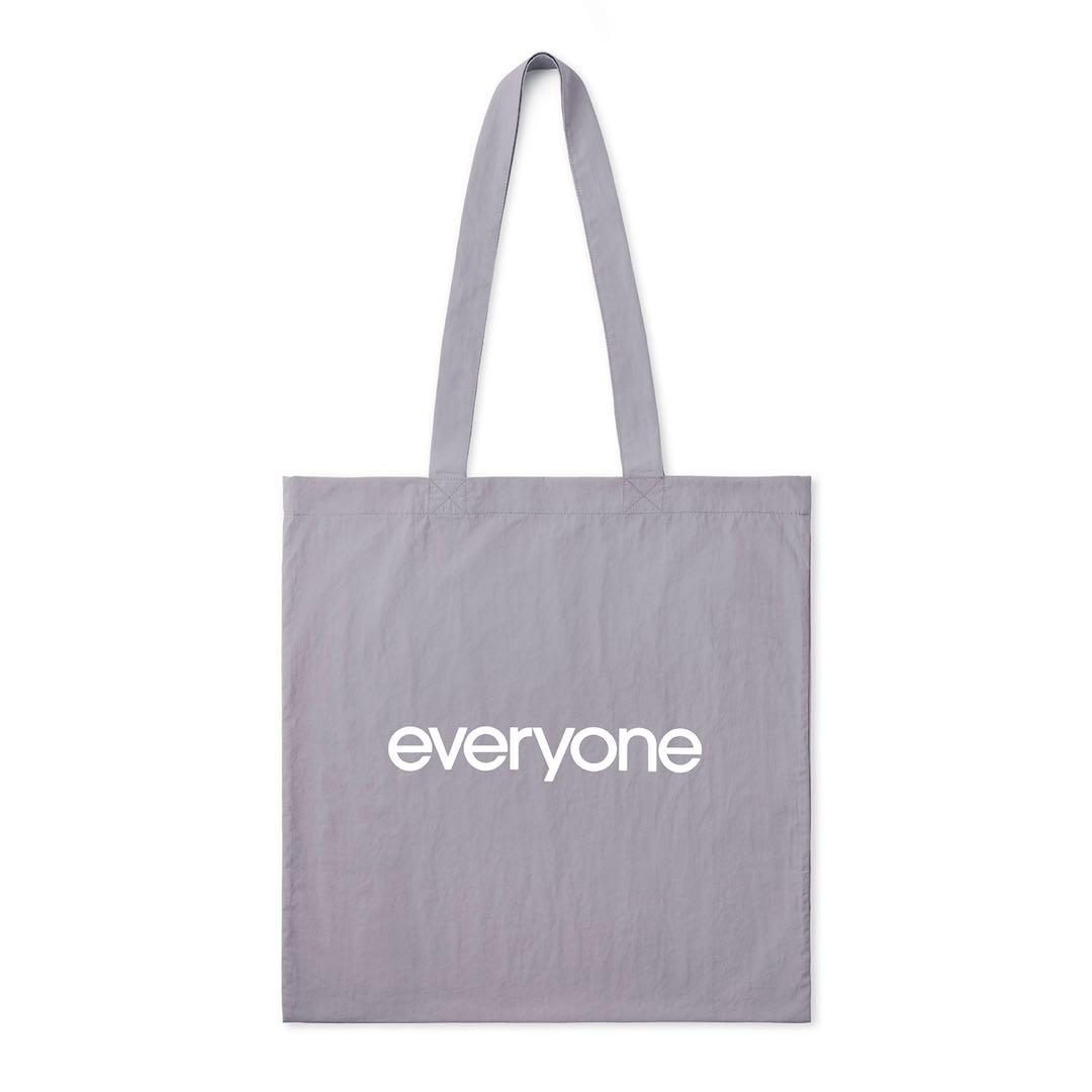 バッグ everyone nylon logo tote bag (GRAY)