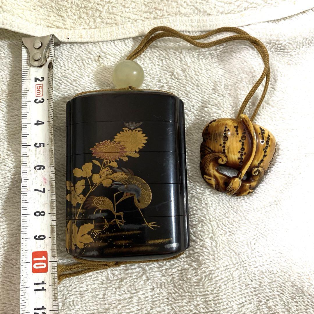 A-2 印籠 金蒔絵 装飾品 アンティーク 美術品 工芸品 漆芸 漆器