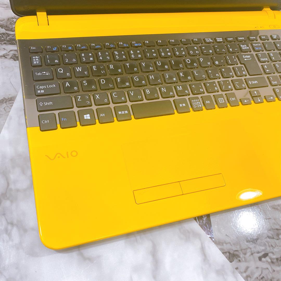 早い者勝ち❣激レアイエローVAIO✨新品SSD512GB✨カメラ✨ノートパソコン 早い者勝ち❣激レアイエローVAIO✨新品SSD512GB✨カメラ✨ノート