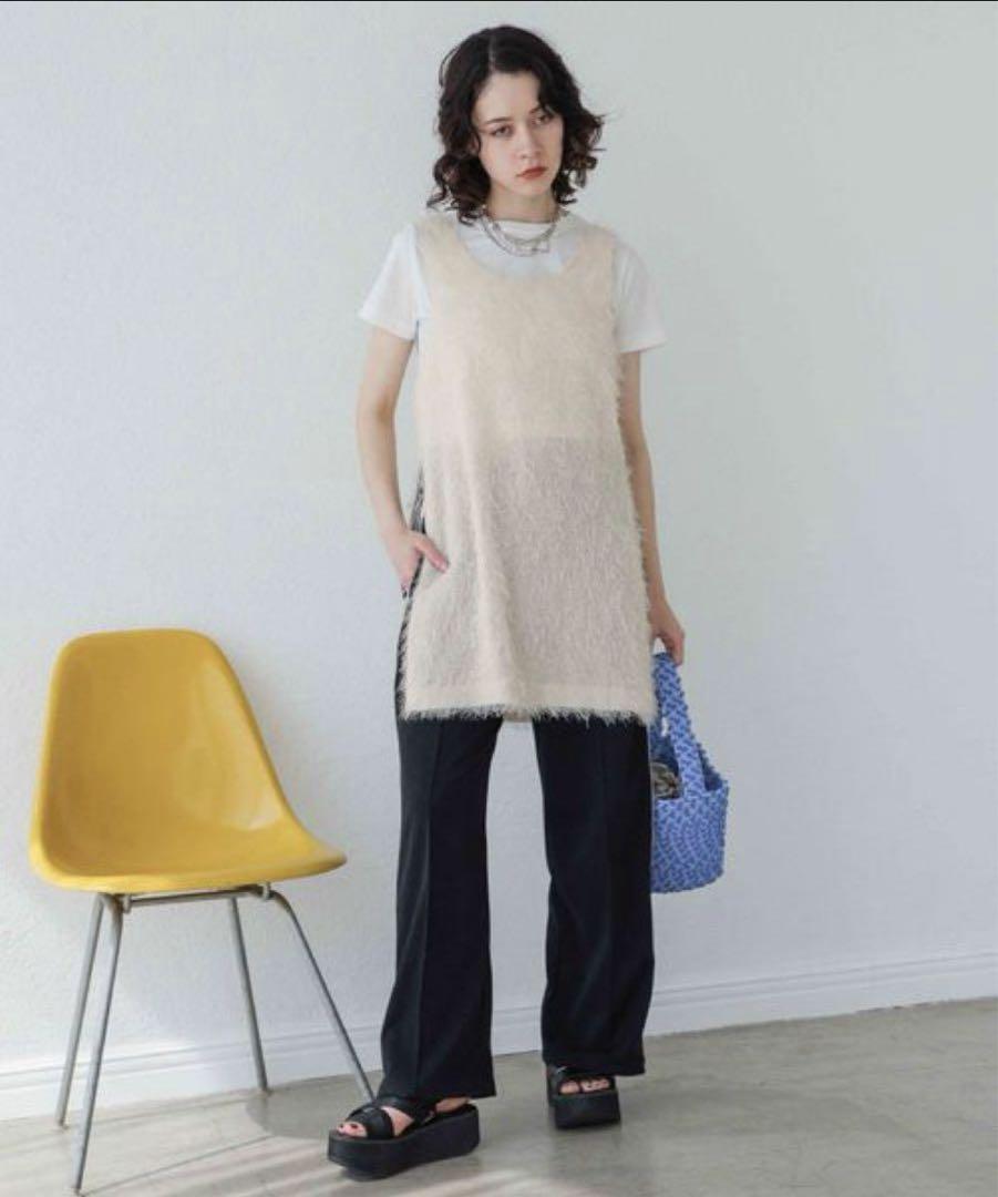 jeanasis カールヤーンロングスリットNS