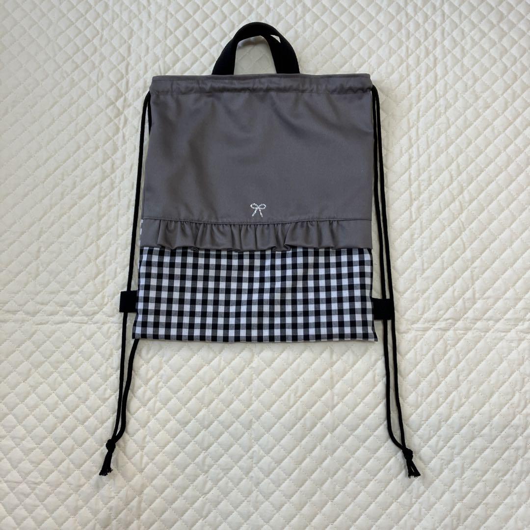 チェックグレー 入園入学
