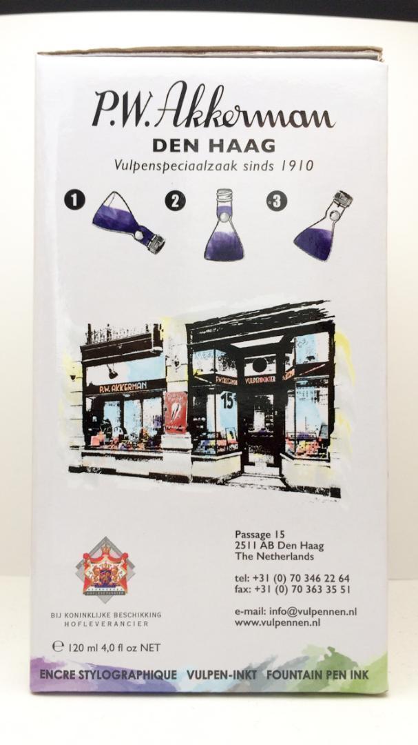 【稀少品】Akkerman アッカーマン 大 特殊ボトル インク コバルトブルー