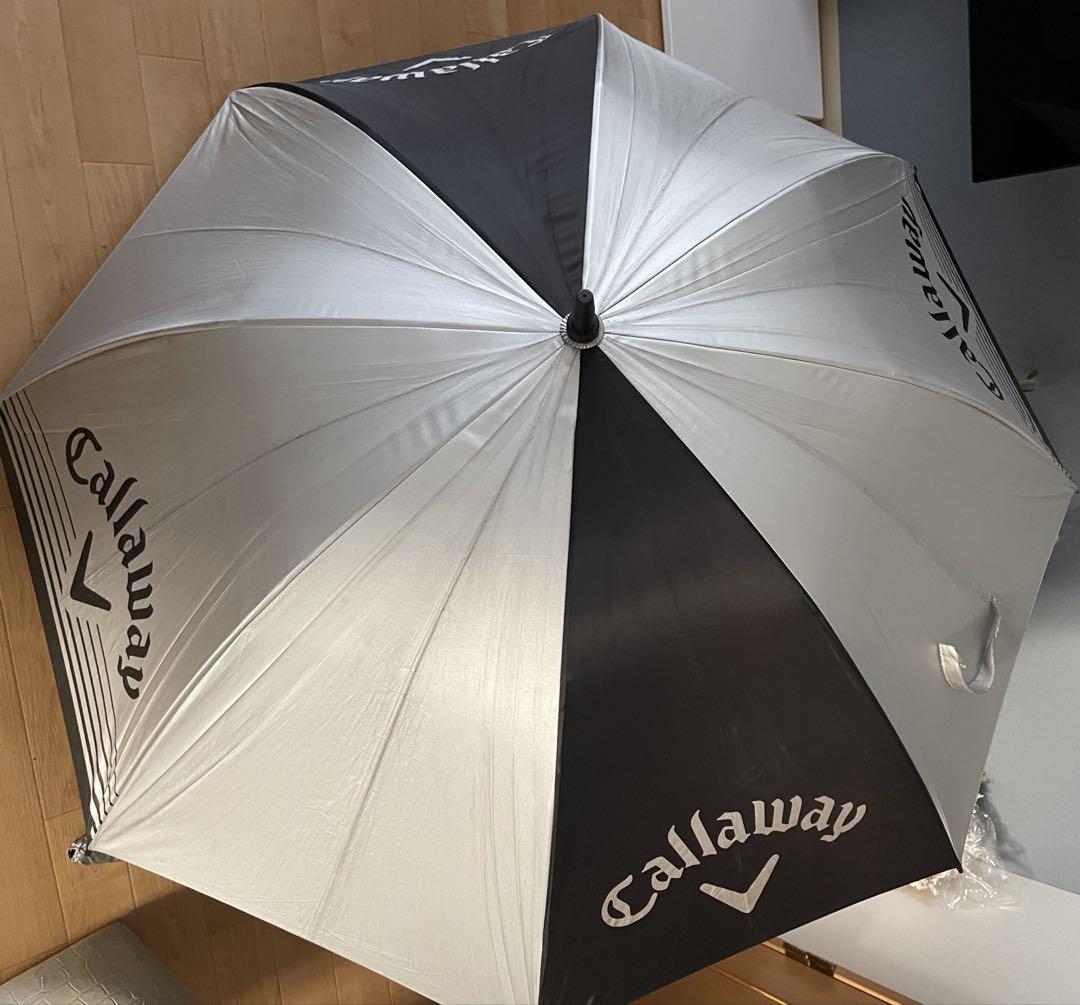 Callaway ゴルフ用傘 シルバー Callaway キャロウェイ 傘 ゴルフアンブレラ コラプシブル