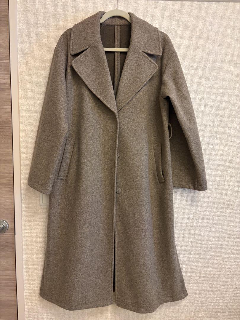 超美品】ロングコート ブラウン(定価19,)