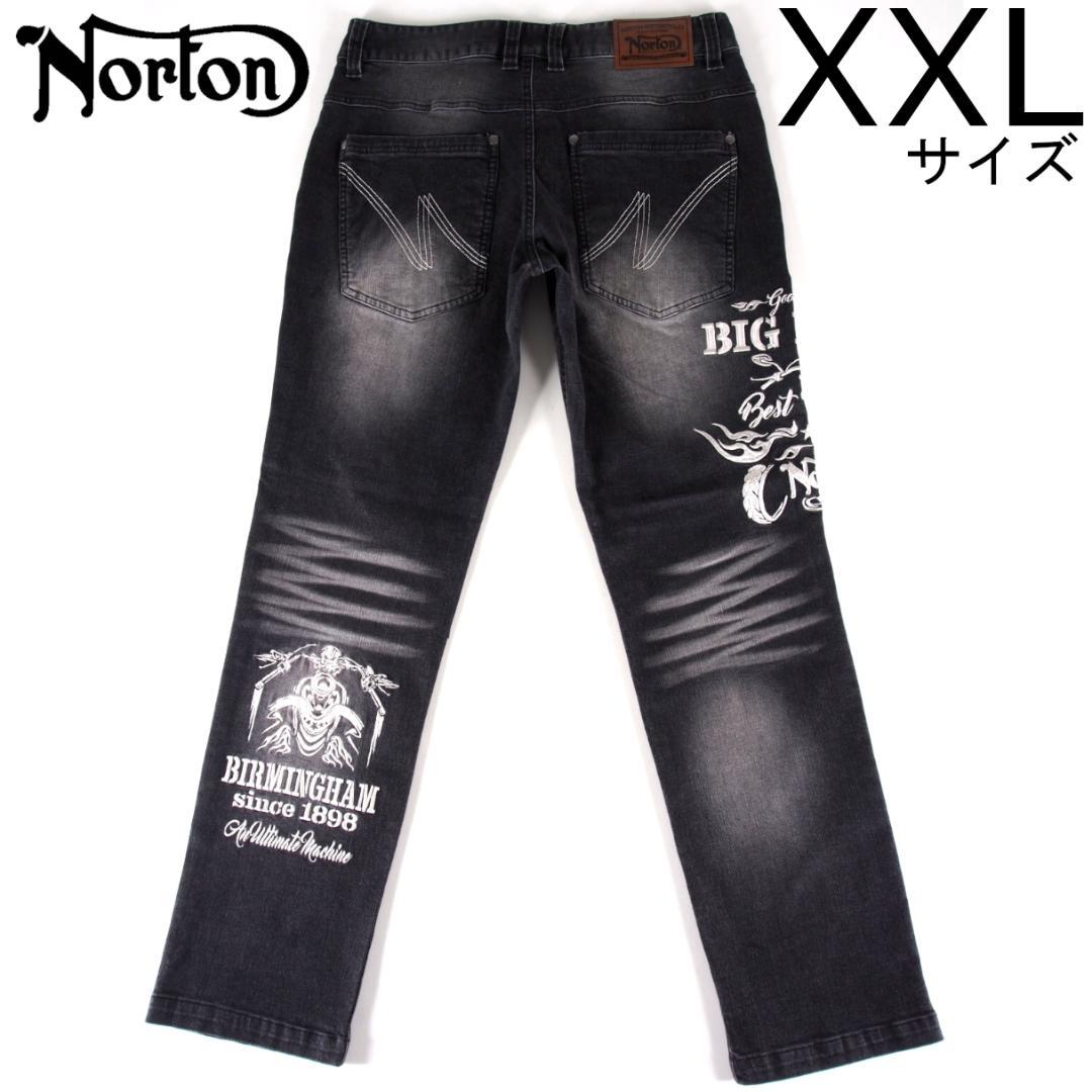 世界どこでも無料発送 黒 223N1806 刺繍 ウォッシュ加工 ジーンズ ノートン XXL 新品 デニム/ジーンズ 世界どこでも無料発送 黒 223N1806 刺繍 ウォッシュ加工 ジーンズ ノートン XXL 新品 デニム/ジーンズ