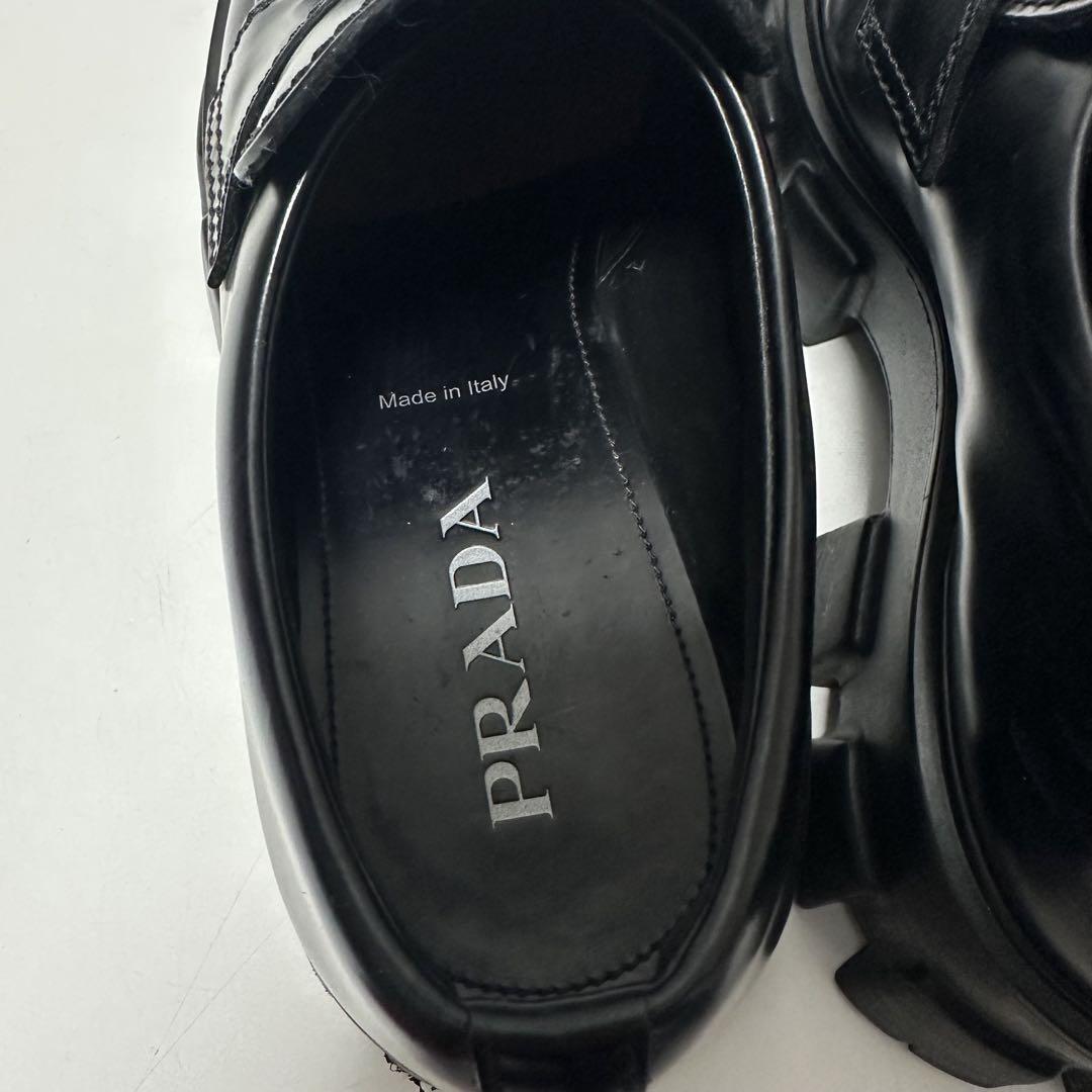 PRADA ローファー モノリス ブラッシュドレザー 8 1/2(27.5cm