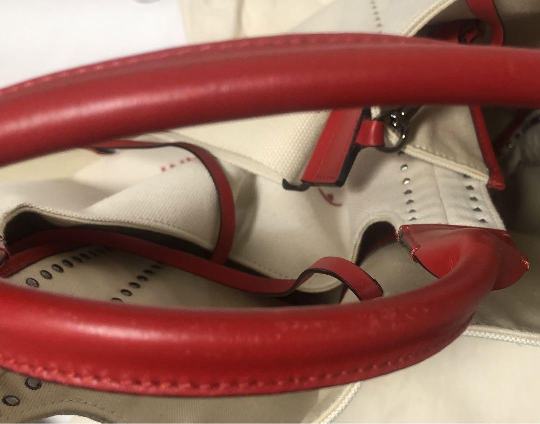 希少サイズ valentino  アトリエ トートバッグ キャンバス レザー