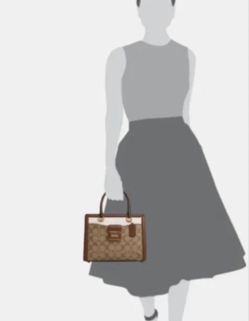 ［美品］COACH コーチ パイソン型押しレザー 2WAY トート ショルダー