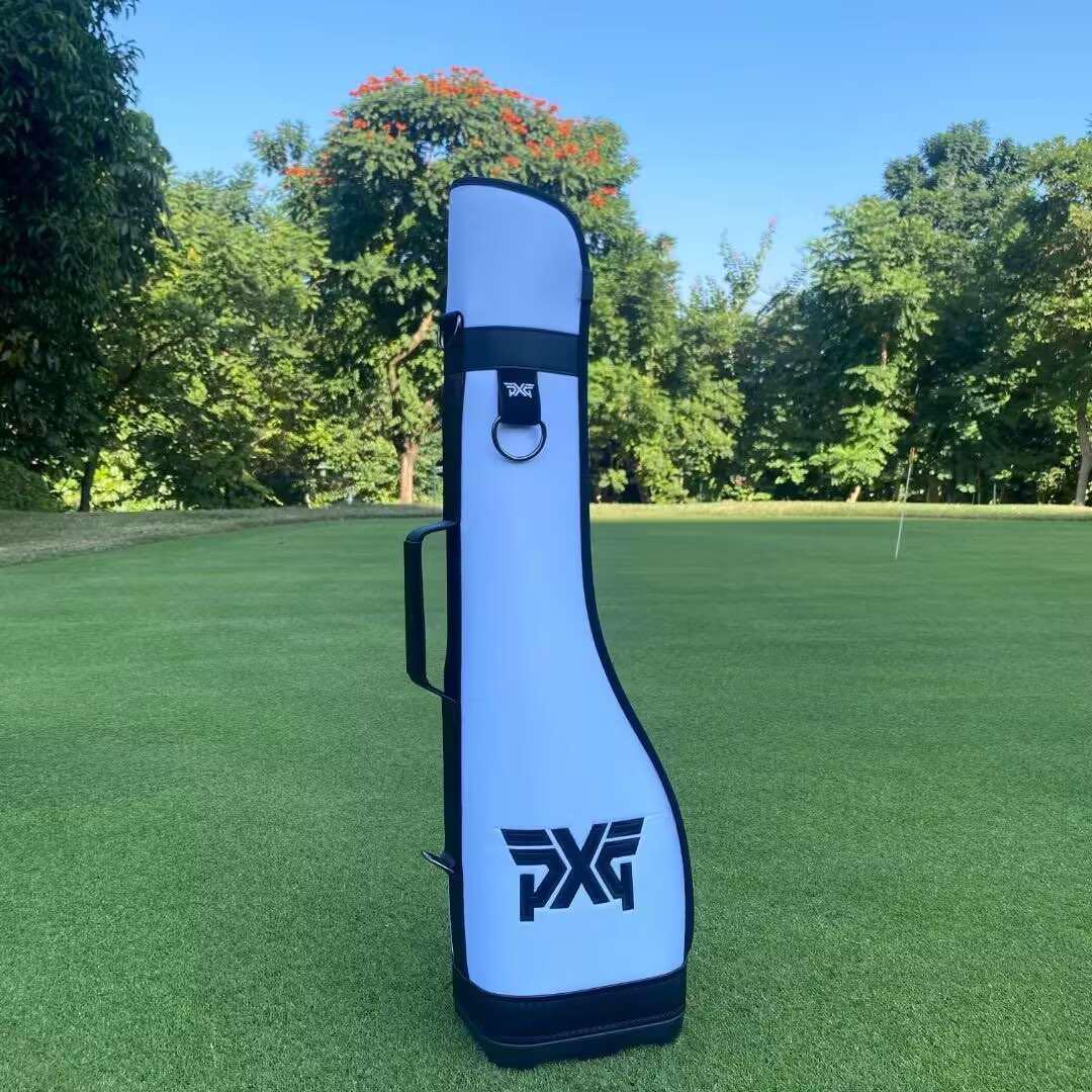 PXG キャディバッグ ホワイト/ブラックゴルフバッグ スタンド式 ハーフケース PXG キャディバッグ ホワイト/ブラックゴルフバッグ スタンド式