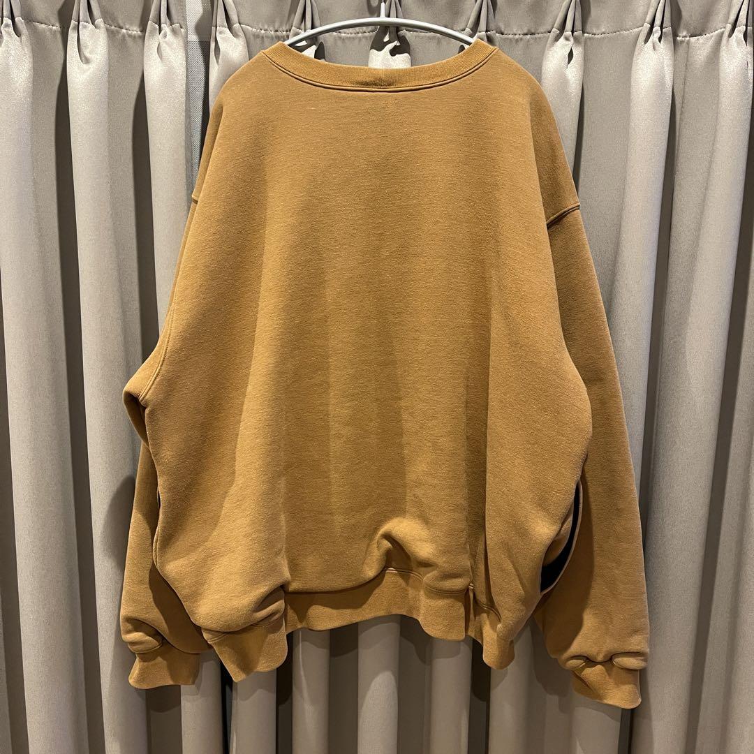 希少　メンズ2XL　カーハート　スウェット　裏地　サーマル　キャメル　メッシュ