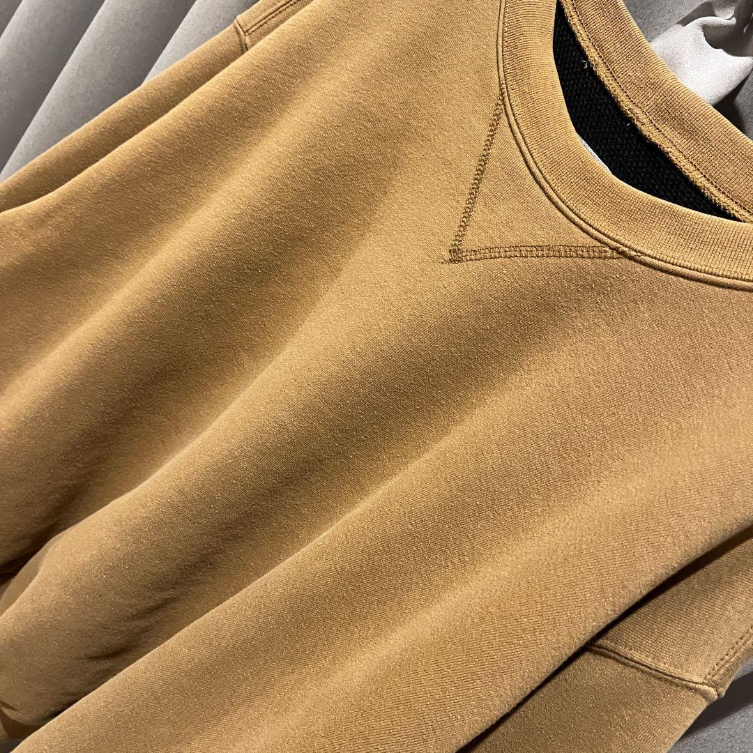 希少　メンズ2XL　カーハート　スウェット　裏地　サーマル　キャメル　メッシュ