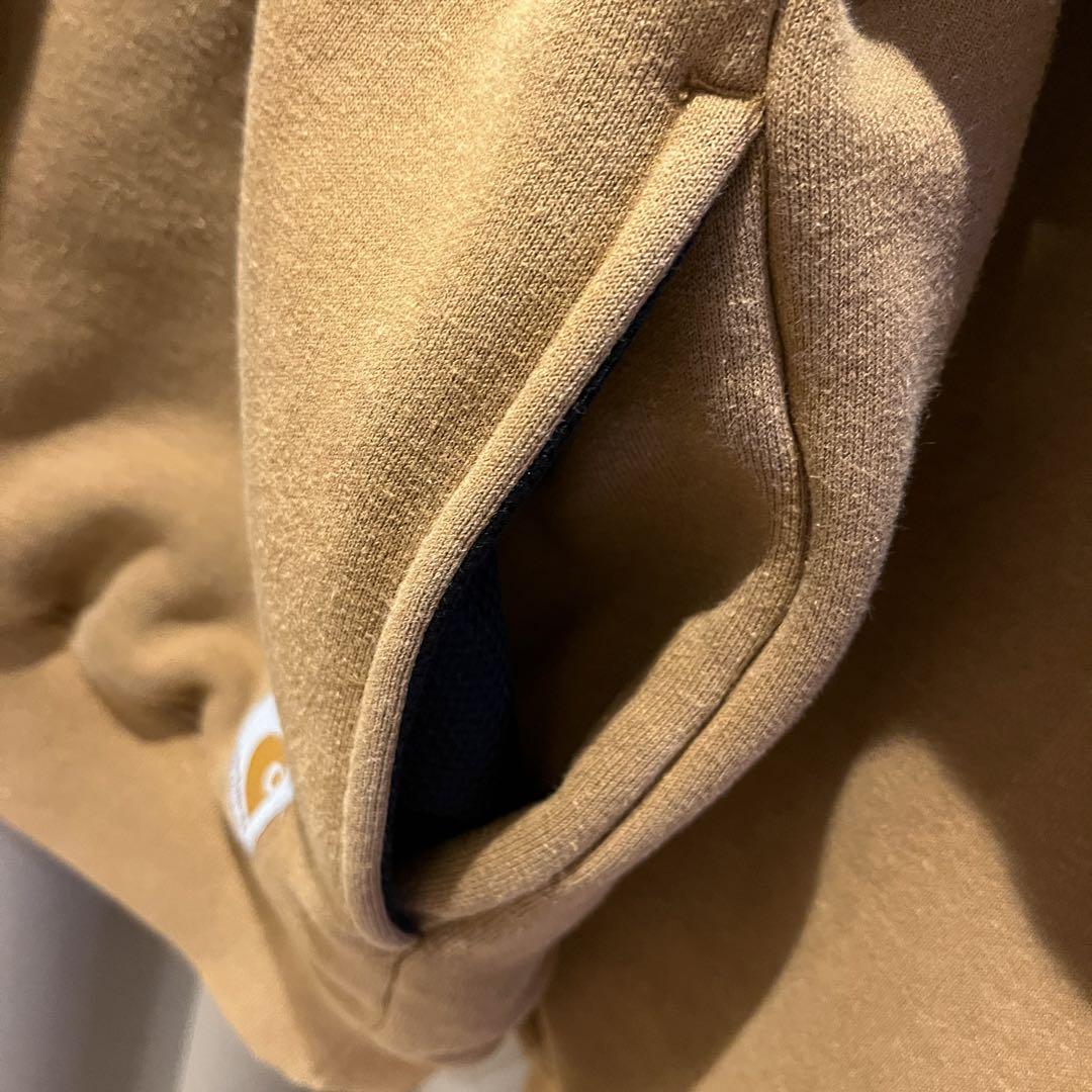 希少　メンズ2XL　カーハート　スウェット　裏地　サーマル　キャメル　メッシュ