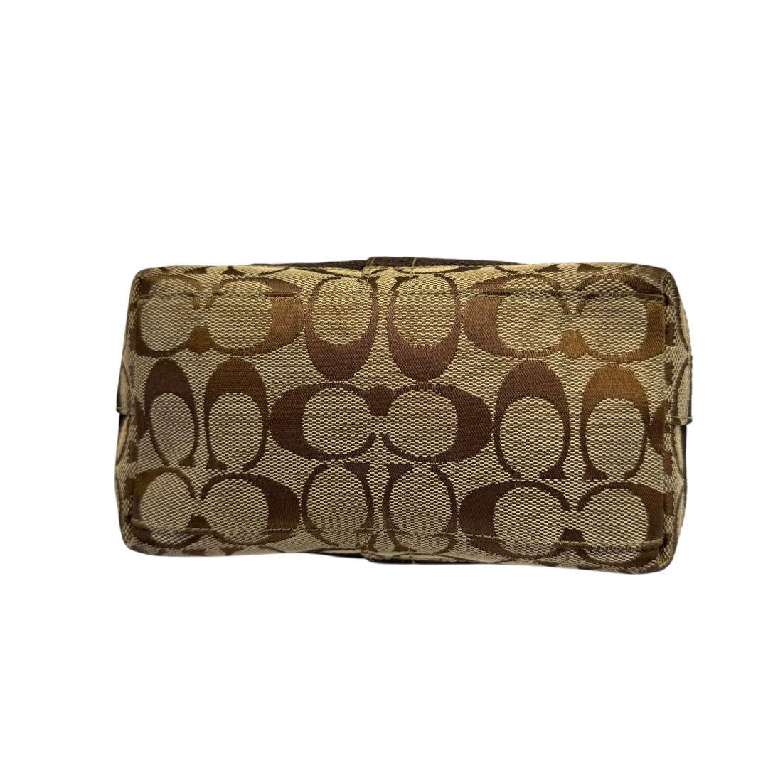 美品 COACH ハンドバッグ シグネチャー ワンショルダー キャンバス