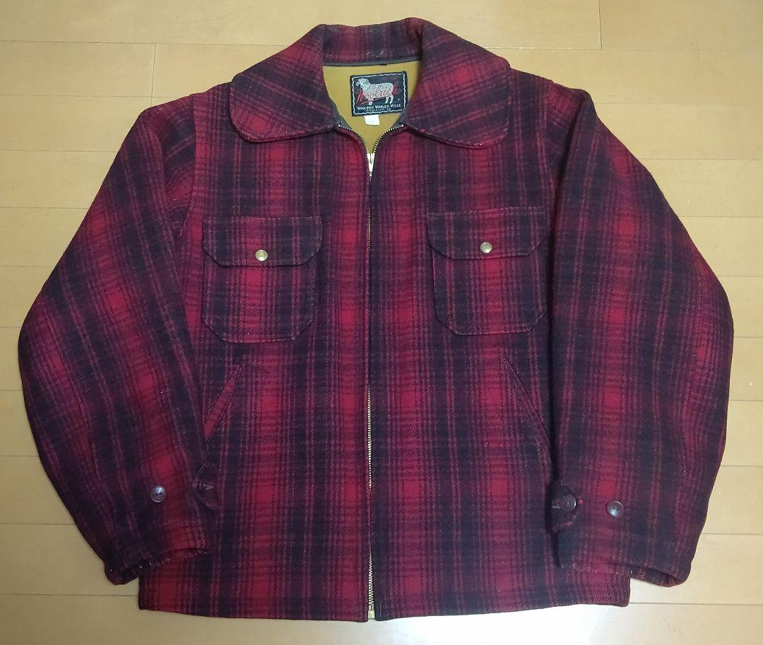 50~60s WOOLRICH ウールリッチ マッキーノ ジャケット 38 赤