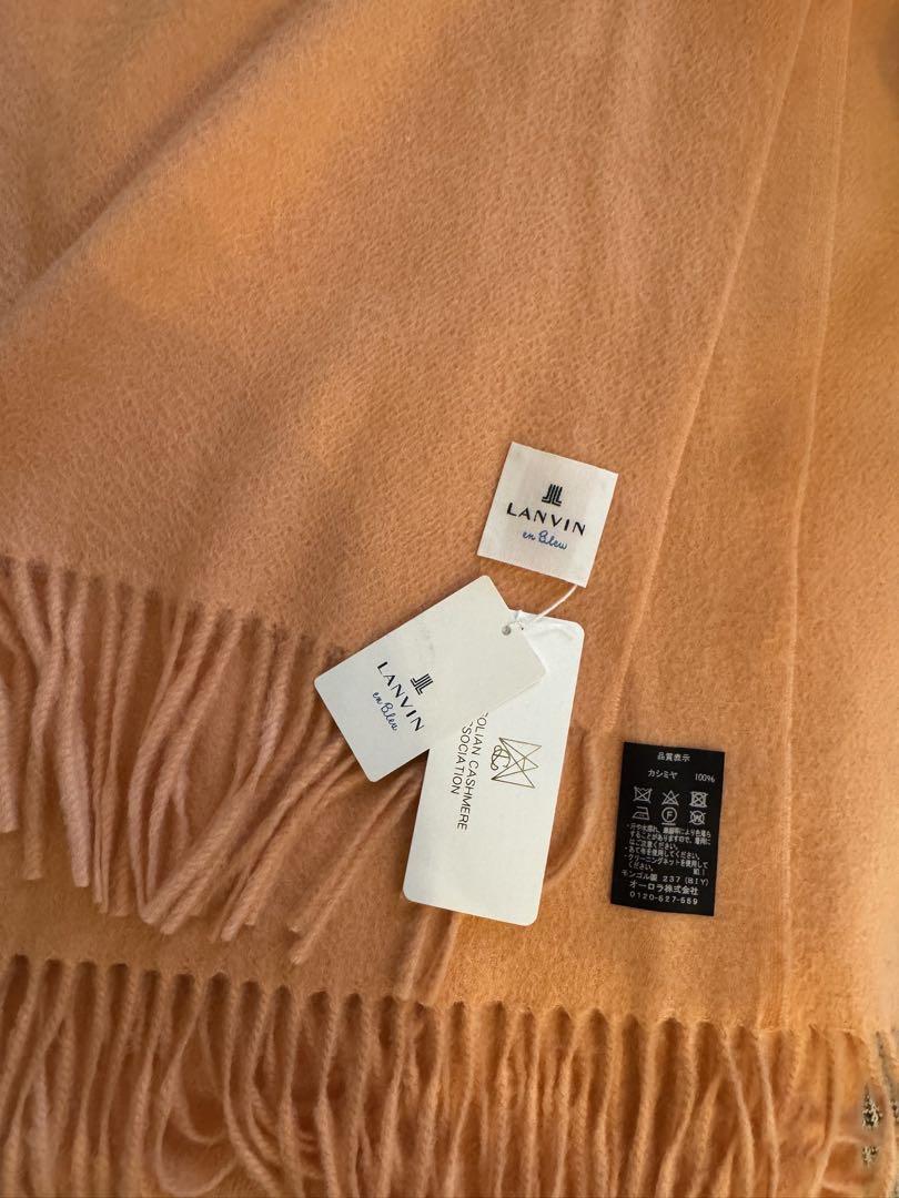 ななランバン　ランバンオンブルー　LANVIN カシミヤ　マフラー