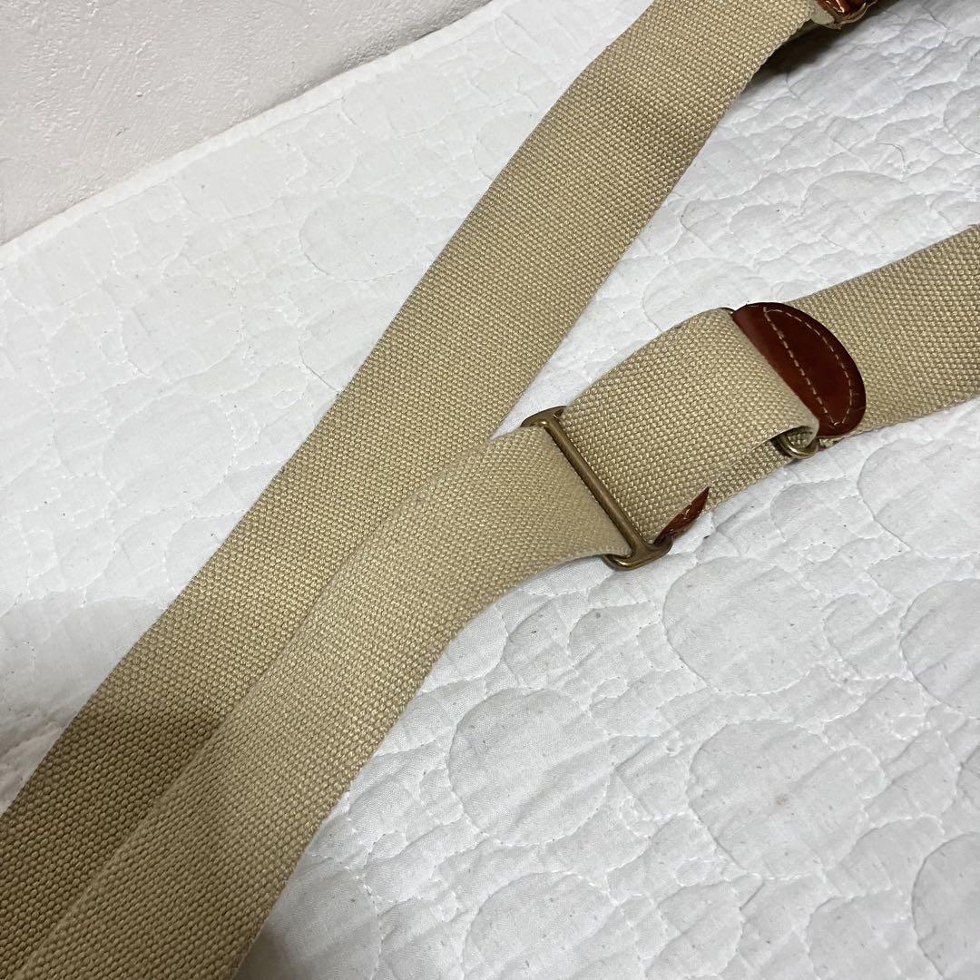 【美品】Felisi　ショルダーバッグ　9362　ナイロン　レザー　カーキ