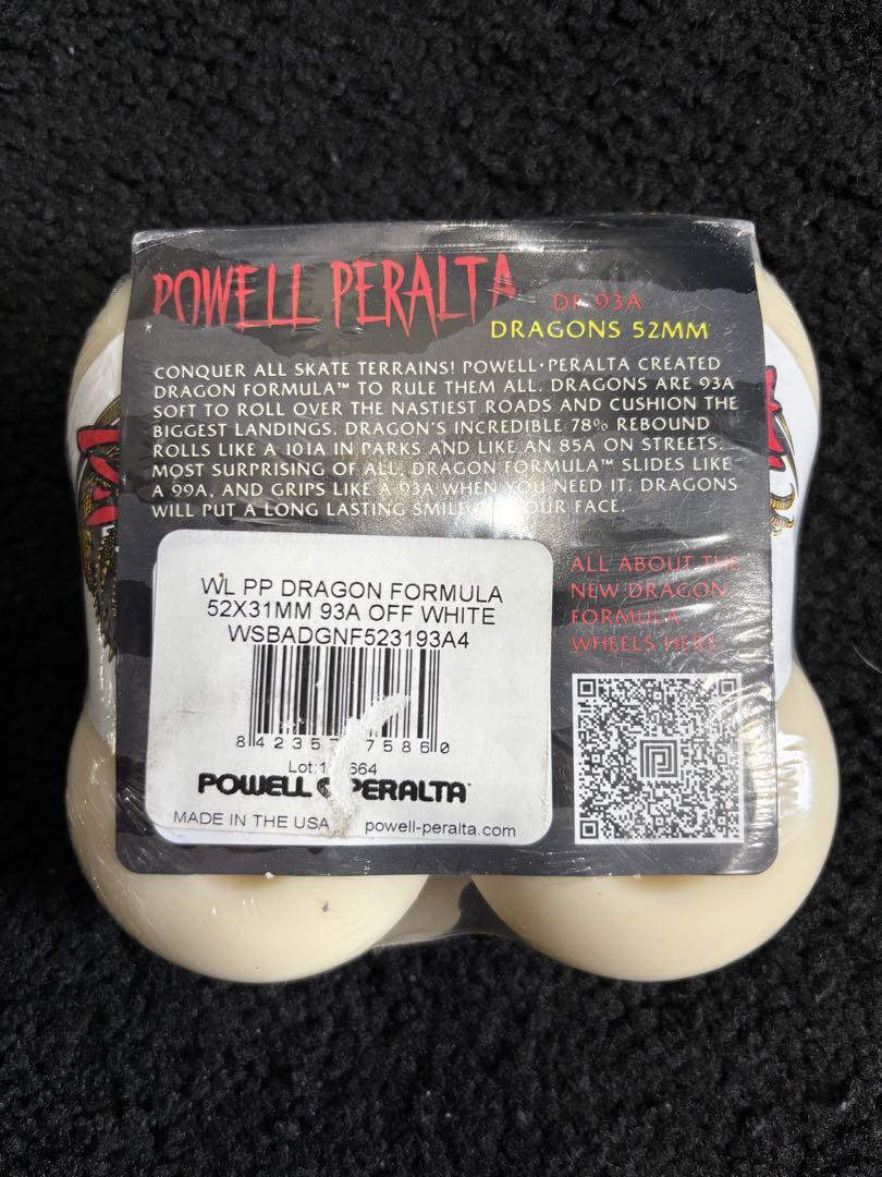 スケートボード DRAGON FORMULA 52mm 93A POWELL PERALTA