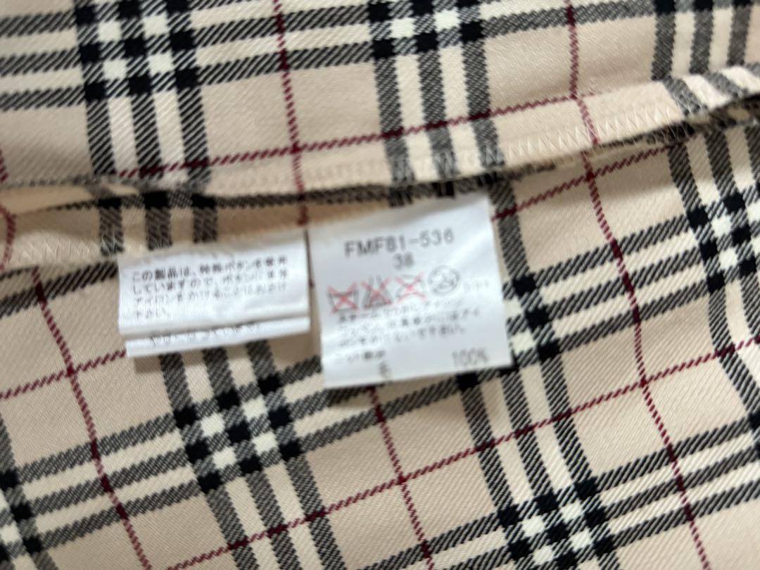 Burberry チェック柄 フレアスカート