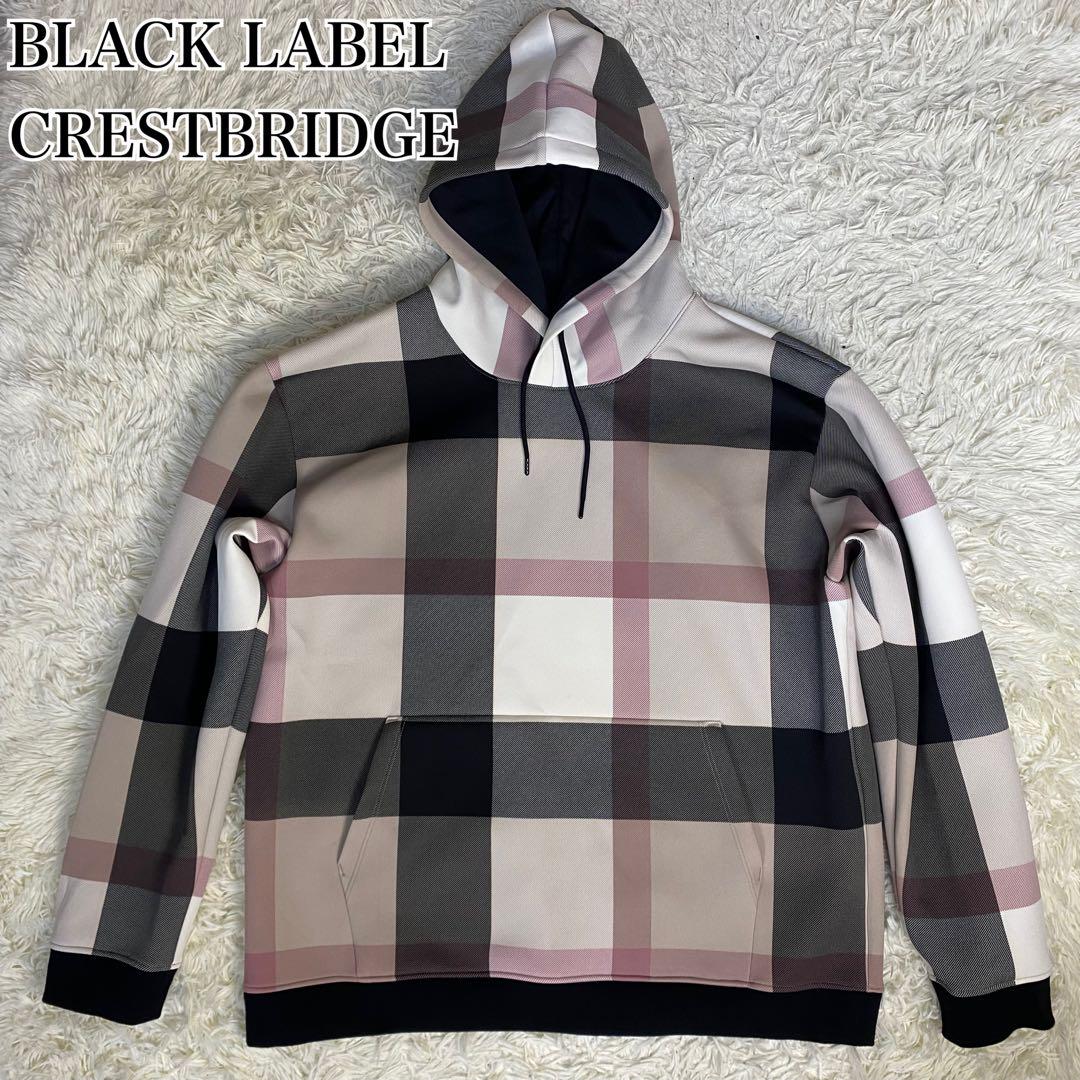 極美品 ブラックレーベル クレストブリッジ パーカー 裏地
