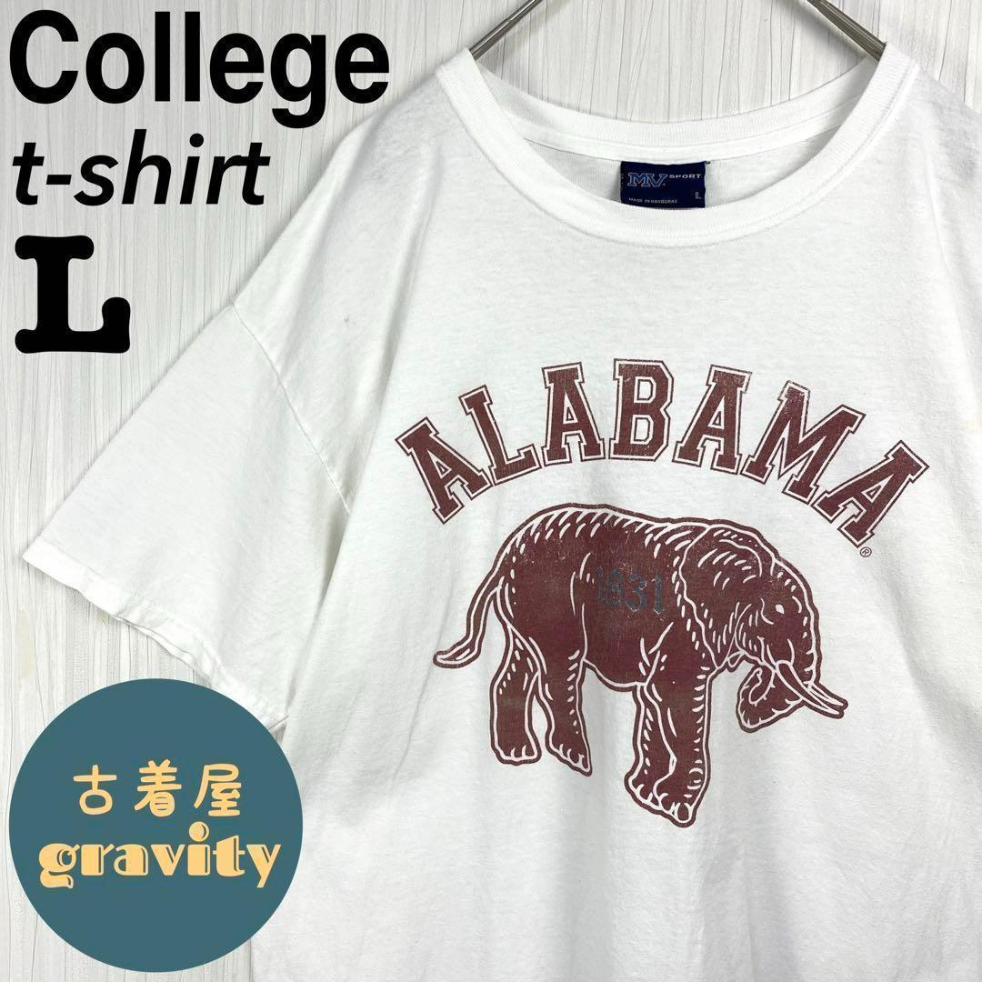 【人気】MVSPORT☆tシャツ　アラバマ大学　カレッジロゴ　ゾウ