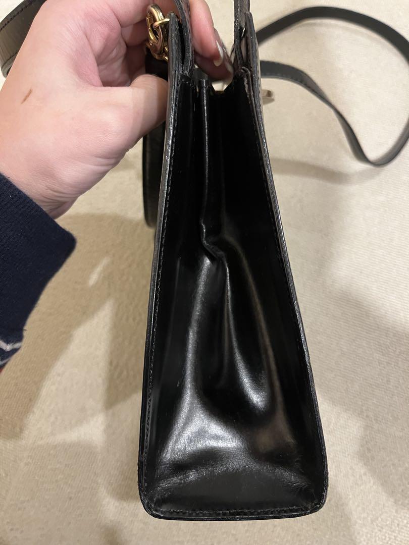 vintage CELINE ブラック ハンドバッグ