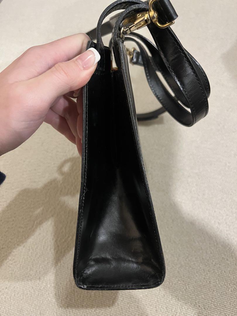 vintage CELINE ブラック ハンドバッグ