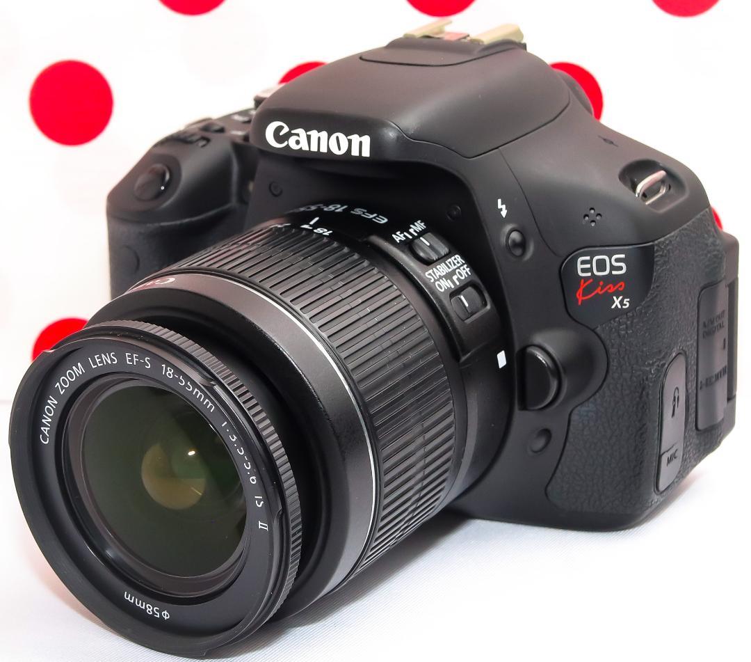 Canon kiss x5❤初めての一眼レフに❤スマホに送れる♪❤自撮りラクラク