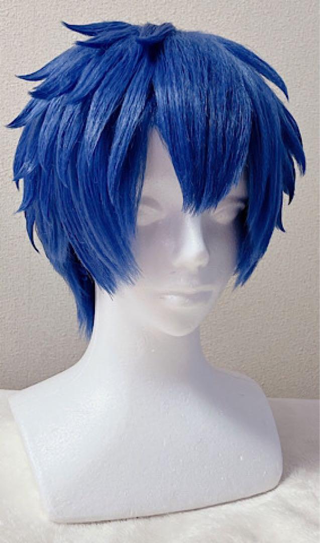 ボーカロイド KAITO セット済 ウィッグ コスプレ衣装 ブルー 青 カイト