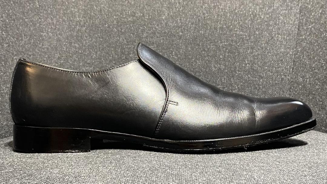 Iugen イウゲン スリッポン 本革 黒 25.5cm 箱付き