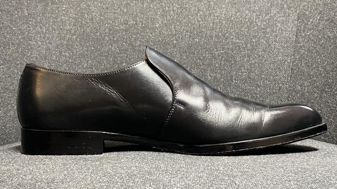 Iugen イウゲン スリッポン 本革 黒 25.5cm 箱付き