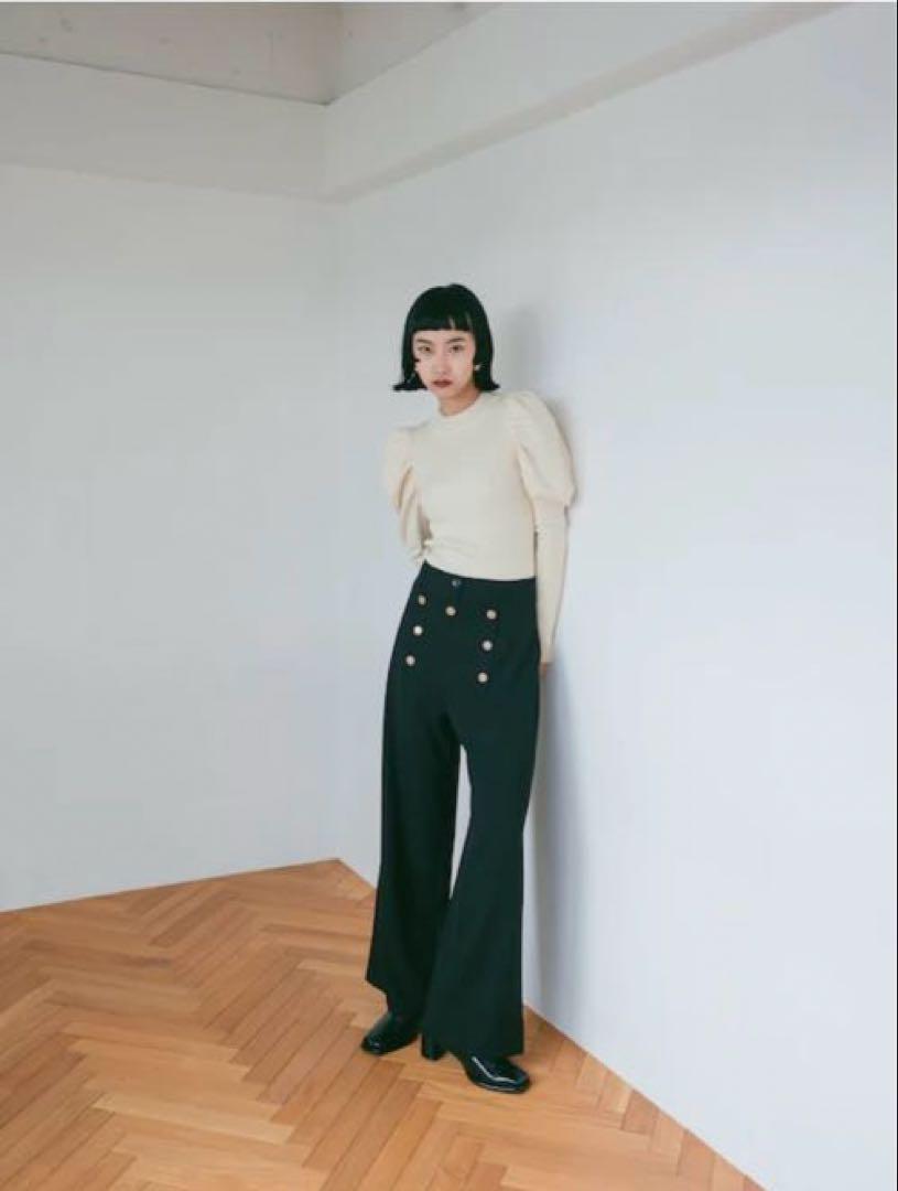 sahara MARTE Gather Sleeve Knit Top ニット sahara MARTE Gather Sleeve Knit Top ニット
