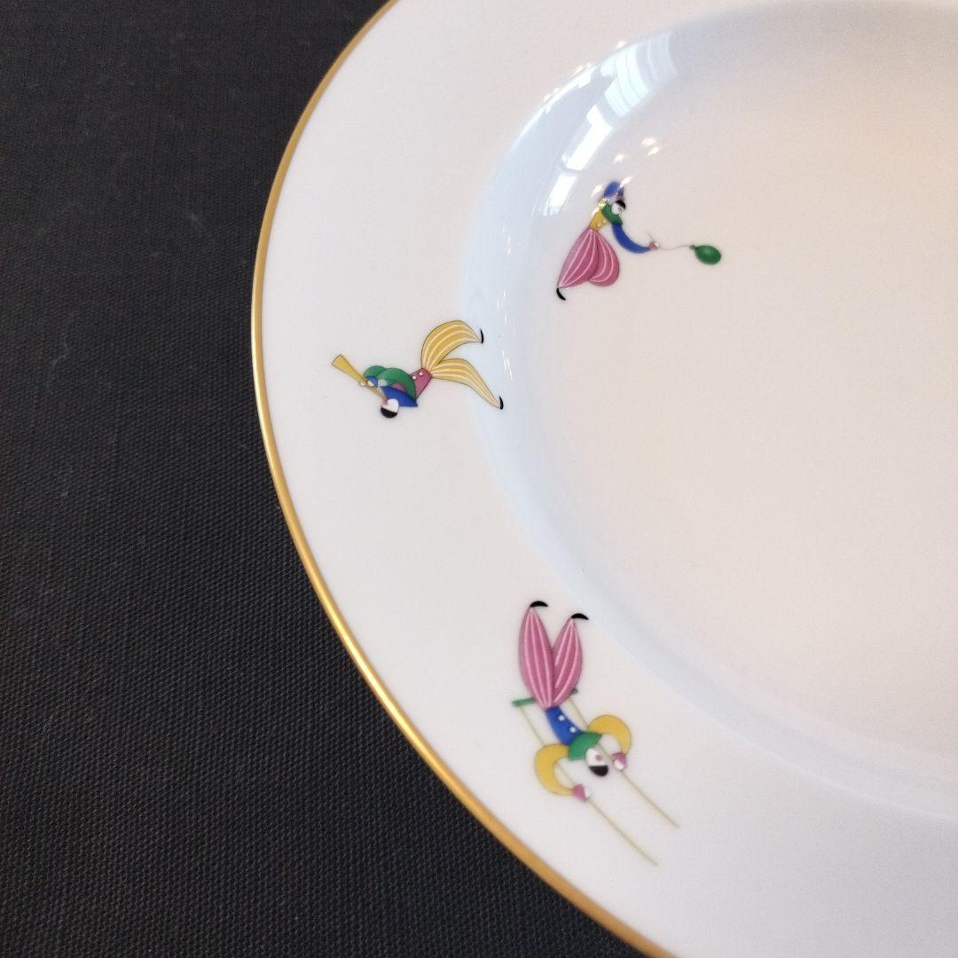 香蘭社ピエロ柄皿５枚21cm