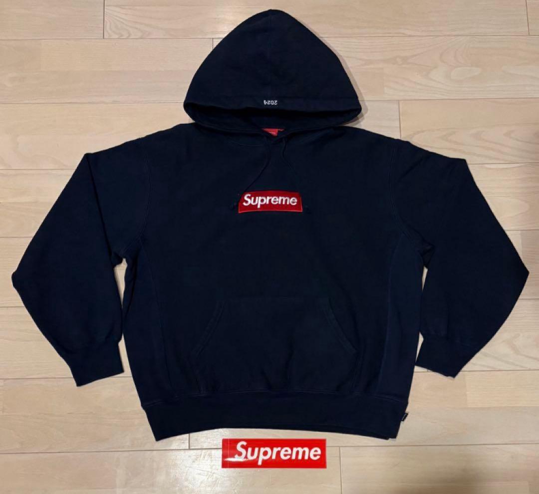 supreme ボックスロゴフーデッドスウェットXL
