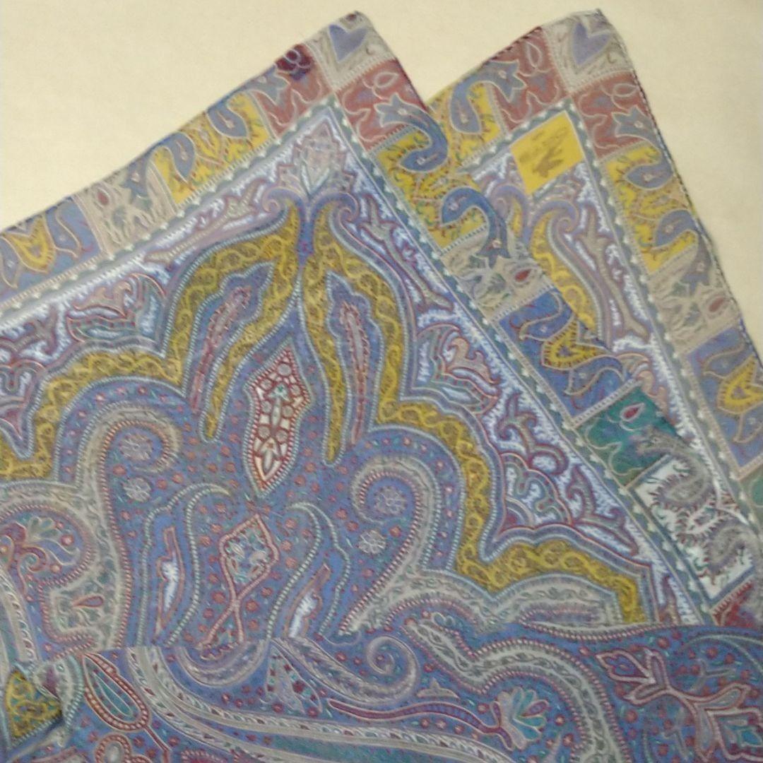 □新品□未使用□ ETRO エトロ シルク100% ペイズリー柄