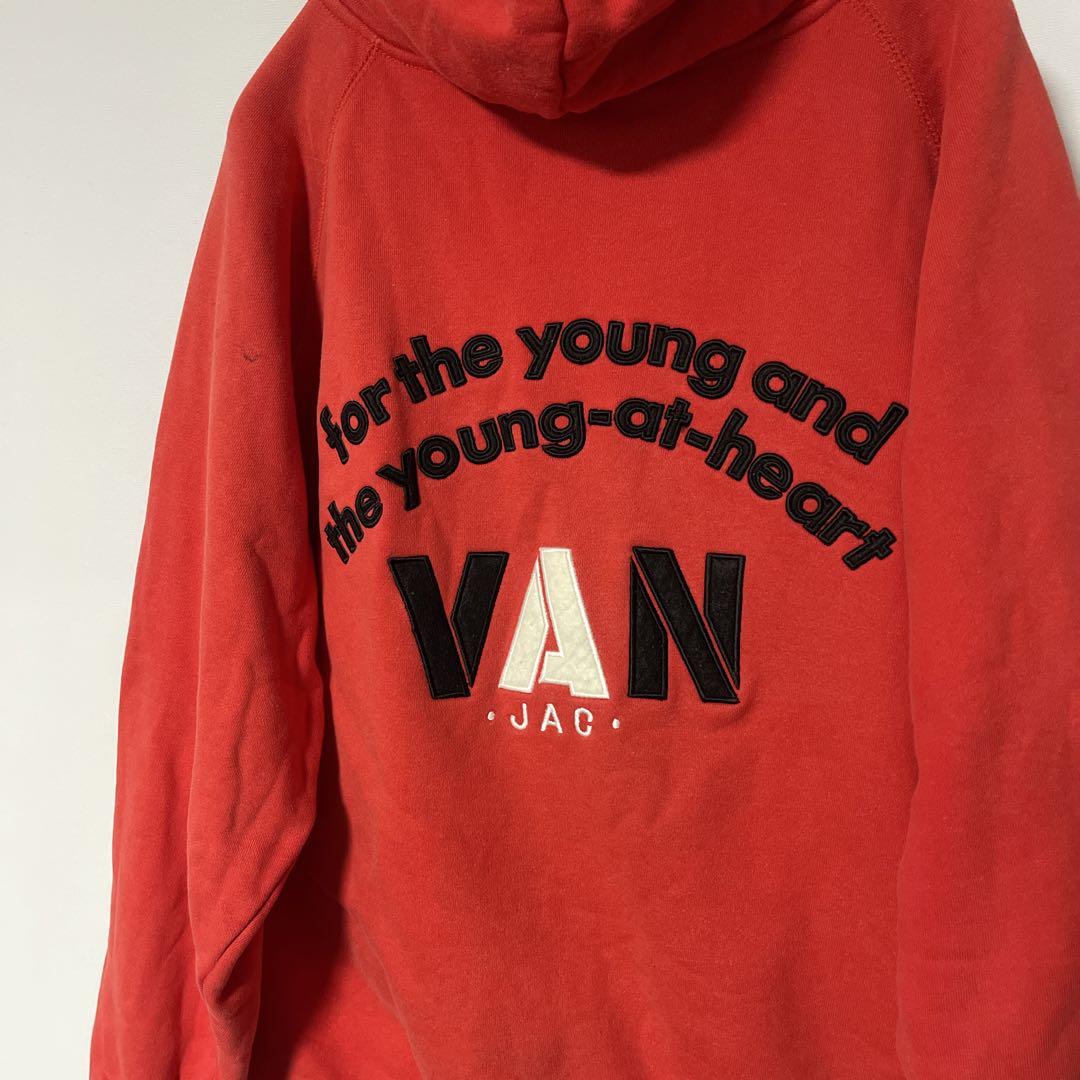 90s VAN JAC ヴァン ジップアップ パーカー アイビー バックロゴ
