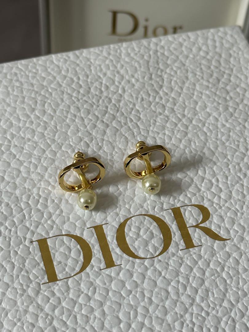 Dior ディオール ゴールド パール スタッドピアス 可愛い★